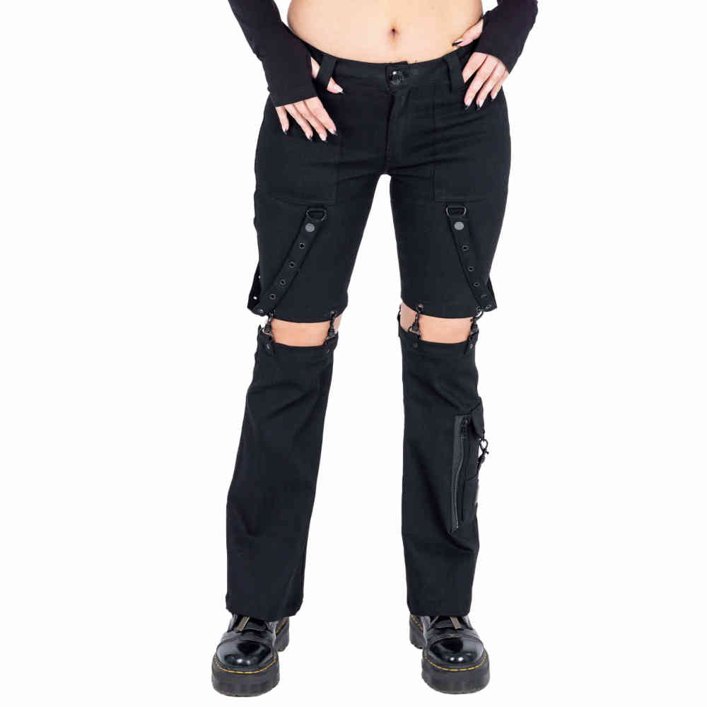 Chemical Black - Julane Hose gerades bein - Schwarz